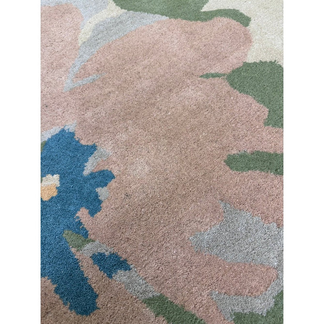 Reef RF10 Floral Modern Floral Abstract Hand-Woven Wool Beige/Muted Multicolour/Pink Peach/Cream/Yellow/Green Rug-Asiatic Carpets-Rug Love - The Most Loved Rug Store