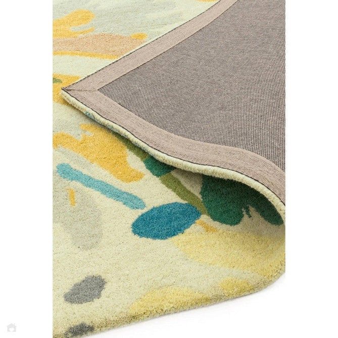 Reef RF10 Floral Modern Floral Abstract Hand-Woven Wool Beige/Muted Multicolour/Pink Peach/Cream/Yellow/Green Rug-Asiatic Carpets-Rug Love - The Most Loved Rug Store