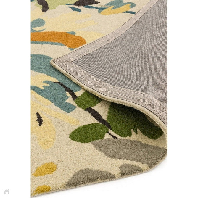 Reef RF11 Floral Modern Floral Abstract Hand-Woven Wool Green/Cream/Yellow/Blue/Multicolour Rug-Asiatic Carpets-Rug Love - The Most Loved Rug Store
