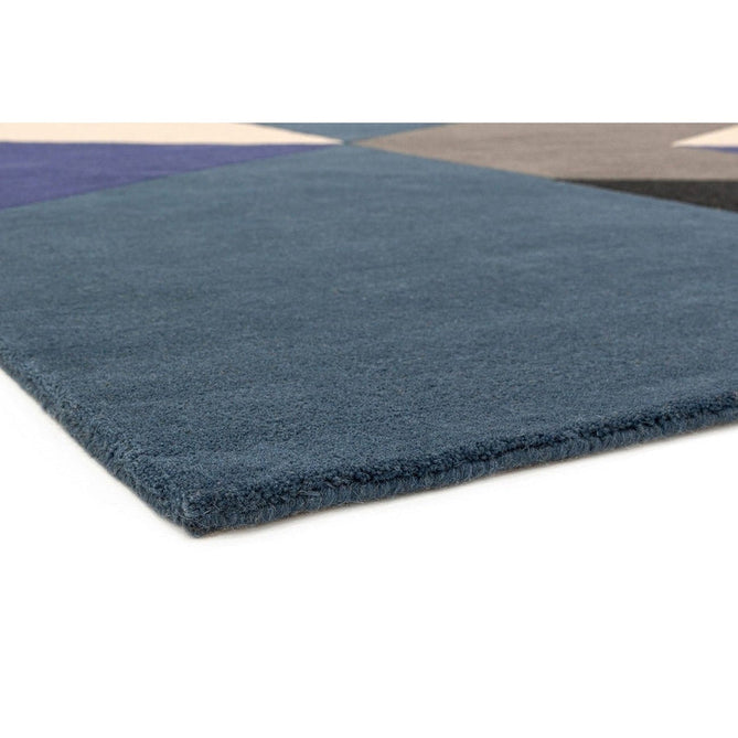 Reef RF13 Big Geo Modern Geometric Hand-Woven Wool Blue/Black/Grey/Cream/Multicolour Rug-Asiatic Carpets-Rug Love - The Most Loved Rug Store