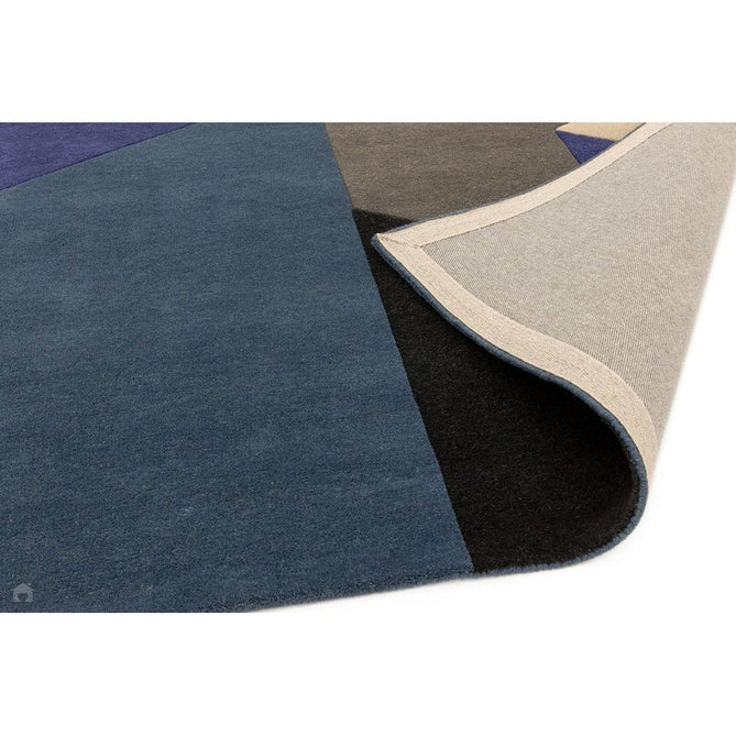 Reef RF13 Big Geo Modern Geometric Hand-Woven Wool Blue/Black/Grey/Cream/Multicolour Rug-Asiatic Carpets-Rug Love - The Most Loved Rug Store