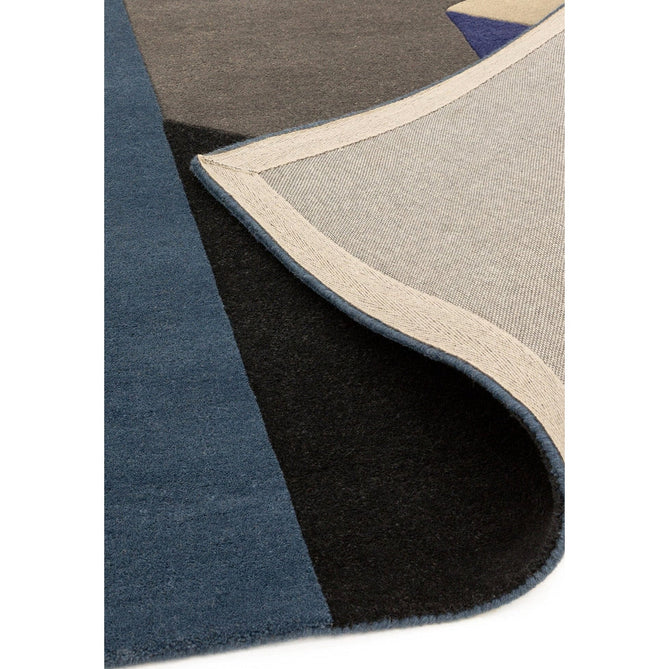 Reef RF13 Big Geo Modern Geometric Hand-Woven Wool Blue/Black/Grey/Cream/Multicolour Rug-Asiatic Carpets-Rug Love - The Most Loved Rug Store