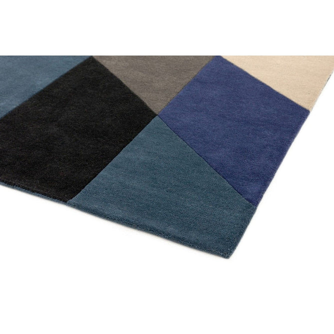Reef RF13 Big Geo Modern Geometric Hand-Woven Wool Blue/Black/Grey/Cream/Multicolour Rug-Asiatic Carpets-Rug Love - The Most Loved Rug Store
