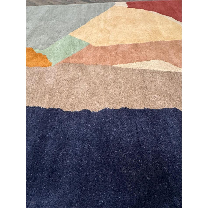 Reef RF14 Abstract Modern Collage Hand-Woven Wool Beige/Grey/Taupe/Muted Multicolour Rug-Asiatic Carpets-Rug Love - The Most Loved Rug Store