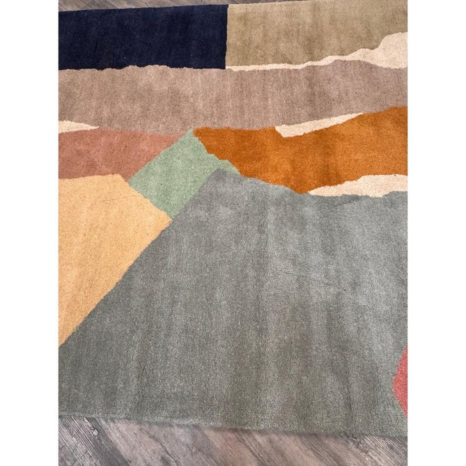 Reef RF14 Abstract Modern Collage Hand-Woven Wool Beige/Grey/Taupe/Muted Multicolour Rug-Asiatic Carpets-Rug Love - The Most Loved Rug Store