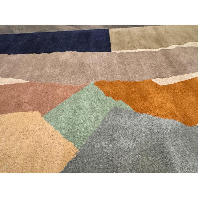 Reef RF14 Abstract Modern Collage Hand-Woven Wool Beige/Grey/Taupe/Muted Multicolour Rug-Asiatic Carpets-Rug Love - The Most Loved Rug Store