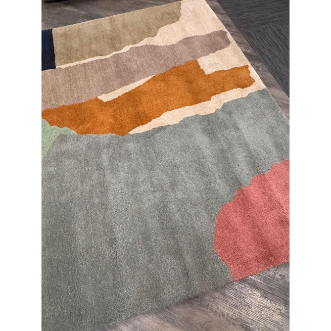 Reef RF14 Abstract Modern Collage Hand-Woven Wool Beige/Grey/Taupe/Muted Multicolour Rug-Asiatic Carpets-Rug Love - The Most Loved Rug Store