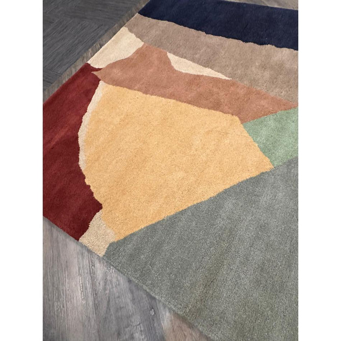 Reef RF14 Abstract Modern Collage Hand-Woven Wool Beige/Grey/Taupe/Muted Multicolour Rug-Asiatic Carpets-Rug Love - The Most Loved Rug Store