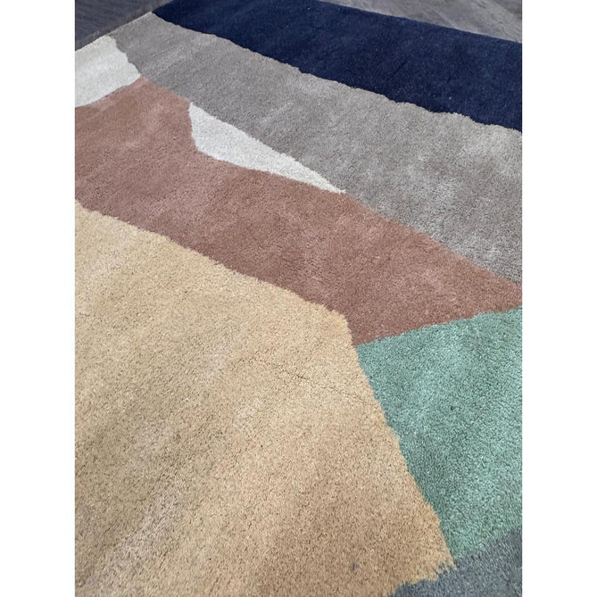 Reef RF14 Abstract Modern Collage Hand-Woven Wool Beige/Grey/Taupe/Muted Multicolour Rug-Asiatic Carpets-Rug Love - The Most Loved Rug Store