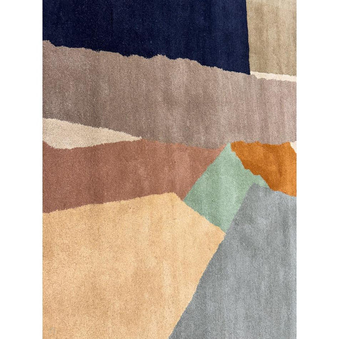 Reef RF14 Abstract Modern Collage Hand-Woven Wool Beige/Grey/Taupe/Muted Multicolour Rug-Asiatic Carpets-Rug Love - The Most Loved Rug Store