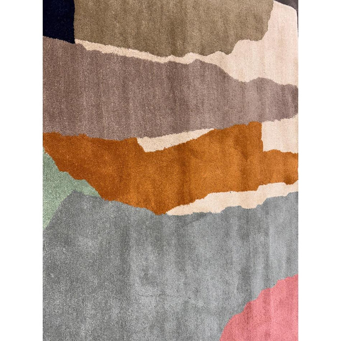 Reef RF14 Abstract Modern Collage Hand-Woven Wool Beige/Grey/Taupe/Muted Multicolour Rug-Asiatic Carpets-Rug Love - The Most Loved Rug Store