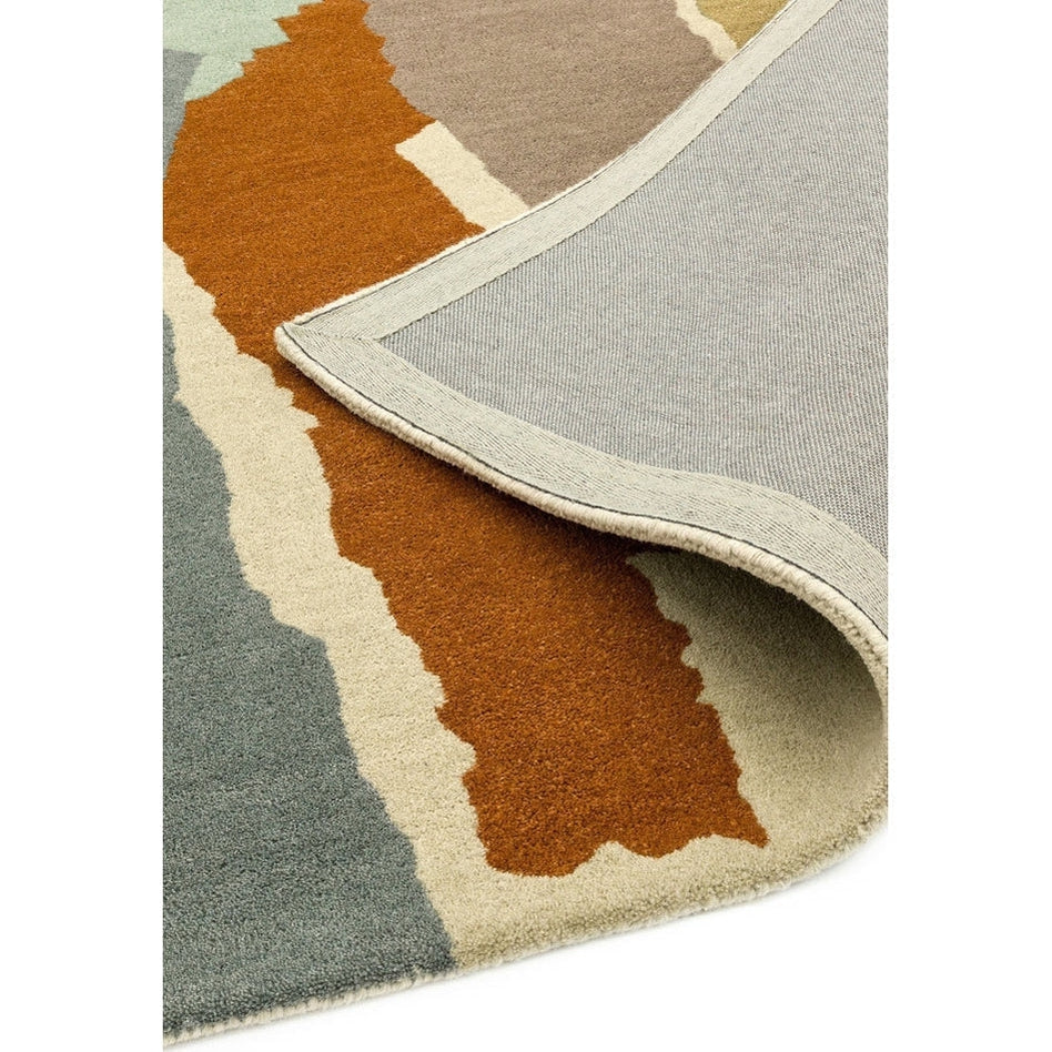 On Sale Reef RF14 Abstract Modern Collage Hand-Woven Wool Beige/Grey ...