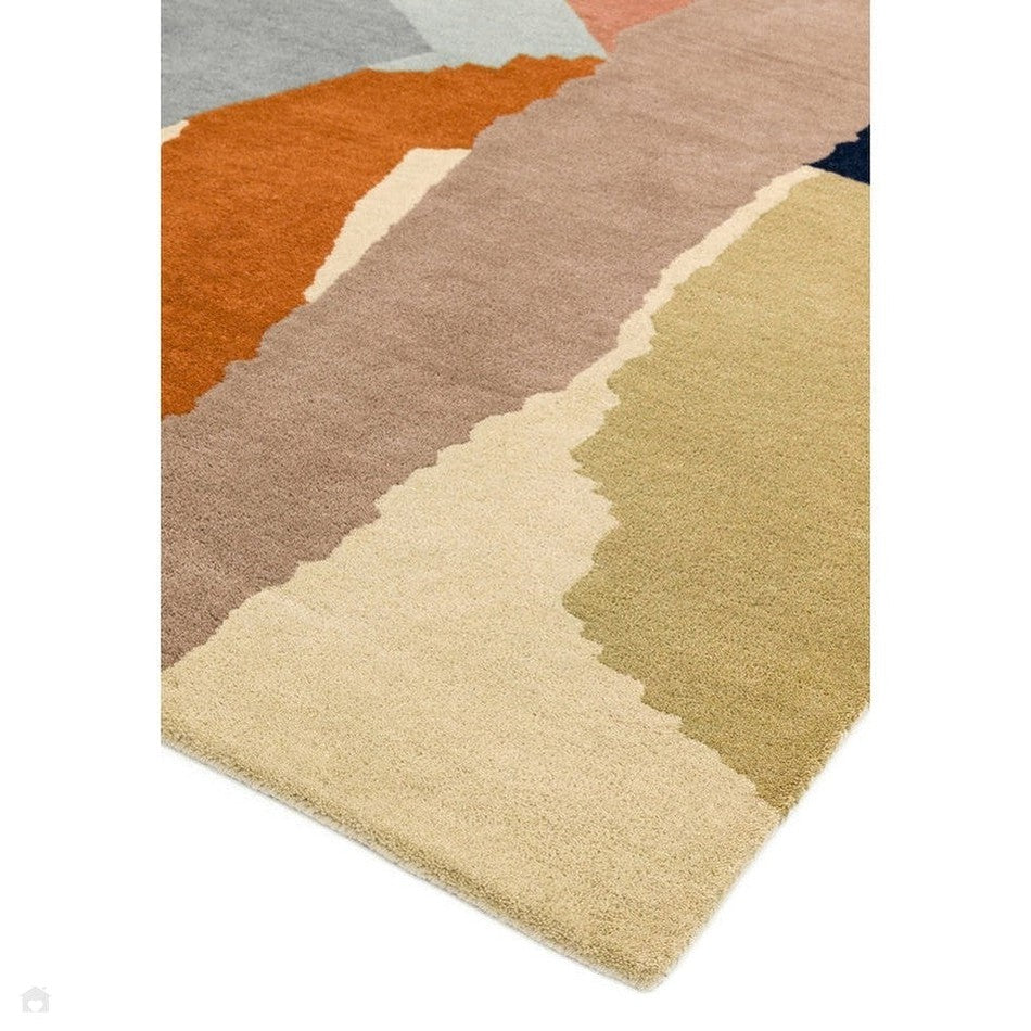 On Sale Reef RF14 Abstract Modern Collage Hand-Woven Wool Beige/Grey ...
