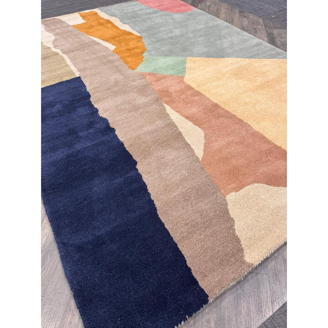 Reef RF14 Abstract Modern Collage Hand-Woven Wool Beige/Grey/Taupe/Muted Multicolour Rug-Asiatic Carpets-Rug Love - The Most Loved Rug Store
