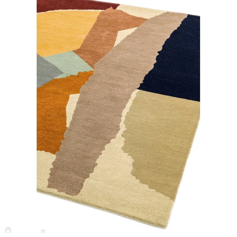 On Sale Reef RF14 Abstract Modern Collage Hand-Woven Wool Beige/Grey ...