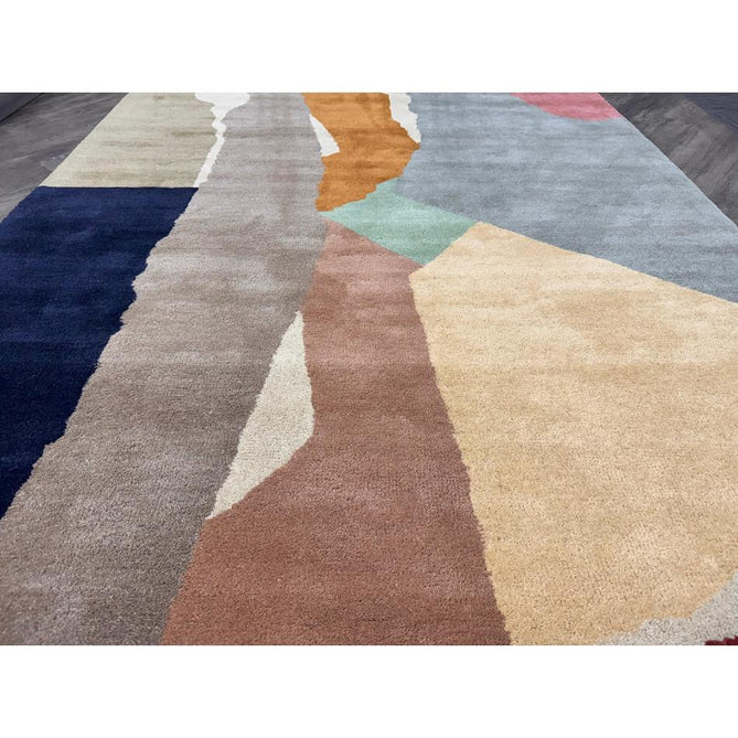 Reef RF14 Abstract Modern Collage Hand-Woven Wool Beige/Grey/Taupe/Muted Multicolour Rug-Asiatic Carpets-Rug Love - The Most Loved Rug Store