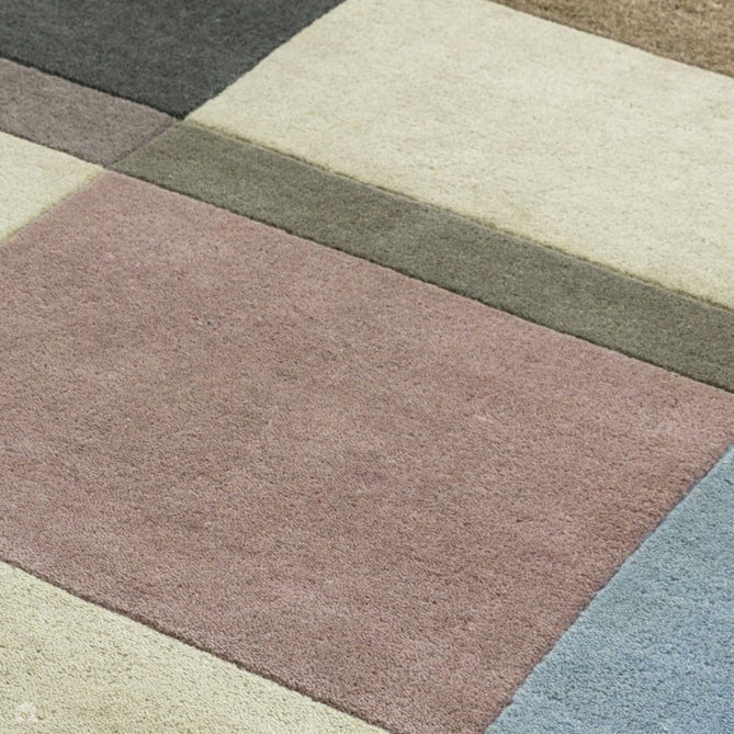 Reef RF17 Blocks Modern Geometric Hand-Woven Wool Beige/Pastel/Multicolour Rug-Asiatic Carpets-Rug Love - The Most Loved Rug Store