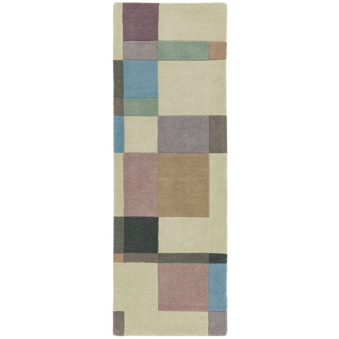 Reef RF17 Blocks Modern Geometric Hand-Woven Wool Beige/Pastel/Multicolour Rug-Asiatic Carpets-Rug Love - The Most Loved Rug Store