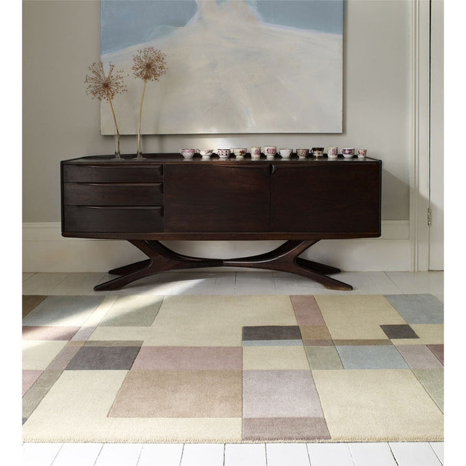 Reef RF17 Blocks Modern Geometric Hand-Woven Wool Beige/Pastel/Multicolour Rug-Asiatic Carpets-Rug Love - The Most Loved Rug Store