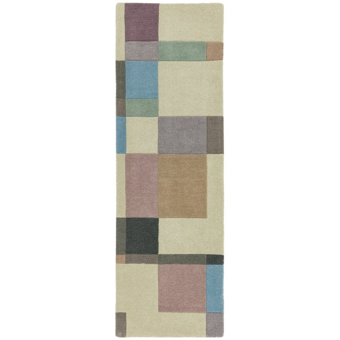 Reef RF17 Blocks Modern Geometric Hand-Woven Wool Beige/Pastel/Multicolour Rug-Asiatic Carpets-Rug Love - The Most Loved Rug Store