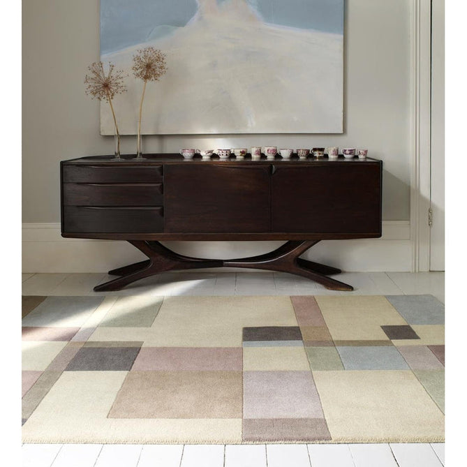 Reef RF17 Blocks Modern Geometric Hand-Woven Wool Beige/Pastel/Multicolour Rug-Asiatic Carpets-Rug Love - The Most Loved Rug Store