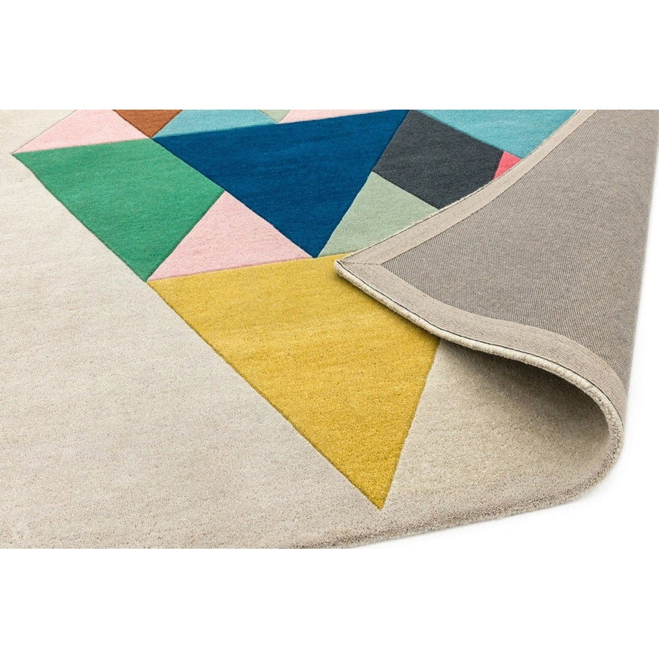 On Sale Reef RF18 Triangle Modern Geometric Hand-Woven Multicolour Rug ...