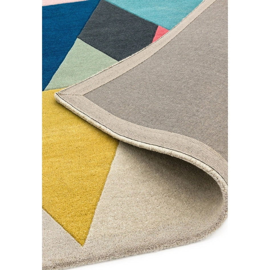 On Sale Reef RF18 Triangle Modern Geometric Hand-Woven Multicolour Rug ...