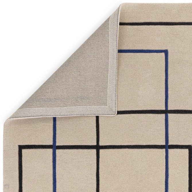 Reef RF19 Outline Modern Geometric Hand-Woven Wool Beige/Navy Blue/Charcoal Rug-Asiatic Carpets-Rug Love - The Most Loved Rug Store
