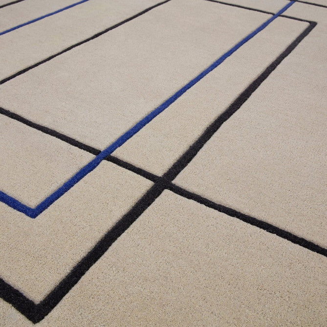 Reef RF19 Outline Modern Geometric Hand-Woven Wool Beige/Navy Blue/Charcoal Rug-Asiatic Carpets-Rug Love - The Most Loved Rug Store