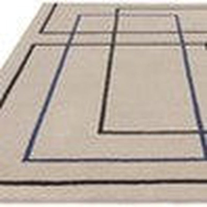 Reef RF19 Outline Modern Geometric Hand-Woven Wool Beige/Navy Blue/Charcoal Rug-Asiatic Carpets-Rug Love - The Most Loved Rug Store