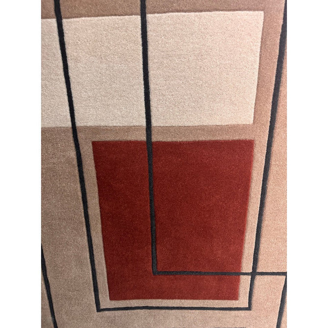 Reef RF20 Outline Modern Geometric Hand-Woven Wool Beige/Terracotta/Brown/Ivory/Charcoal Rug-Asiatic Carpets-Rug Love - The Most Loved Rug Store