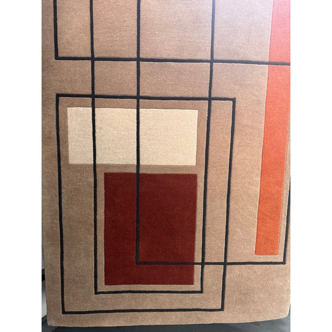 Reef RF20 Outline Modern Geometric Hand-Woven Wool Beige/Terracotta/Brown/Ivory/Charcoal Rug-Asiatic Carpets-Rug Love - The Most Loved Rug Store