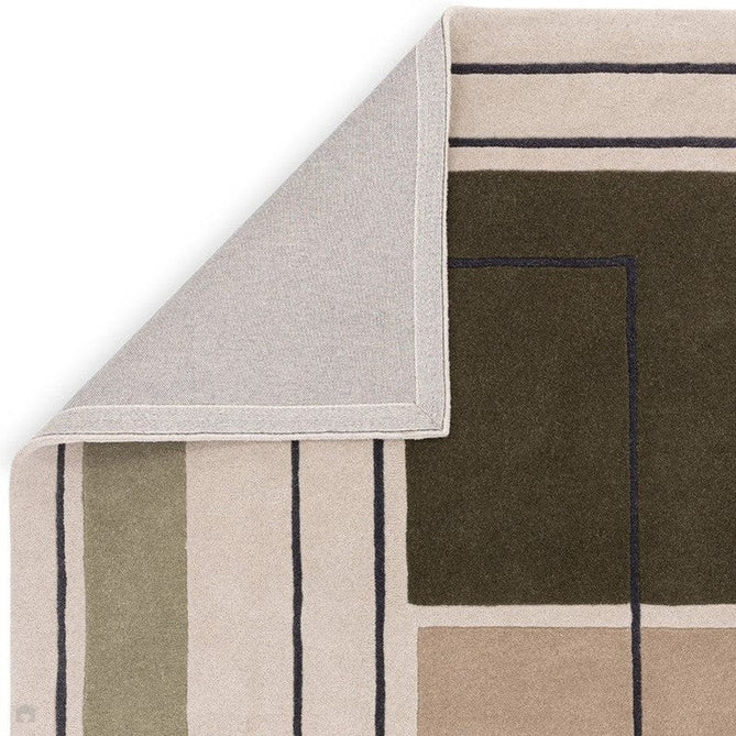 Reef RF21 Outline Modern Geometric Hand-Woven Wool Beige/Khaki/Charcoal Rug-Asiatic Carpets-Rug Love - The Most Loved Rug Store