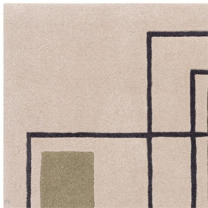 Reef RF21 Outline Modern Geometric Hand-Woven Wool Beige/Khaki/Charcoal Rug-Asiatic Carpets-Rug Love - The Most Loved Rug Store