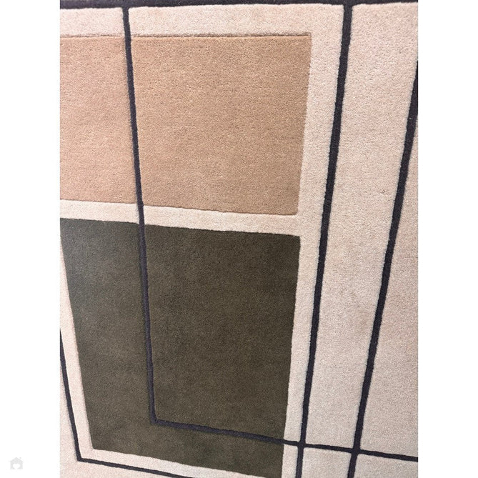 Reef RF21 Outline Modern Geometric Hand-Woven Wool Beige/Khaki/Charcoal Rug-Asiatic Carpets-Rug Love - The Most Loved Rug Store