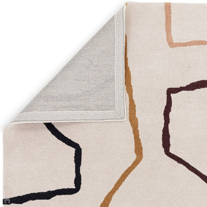 Reef RF22 Linear Modern Geometric Hand-Woven Wool Beige/Multicolour Rug-Asiatic Carpets-Rug Love - The Most Loved Rug Store