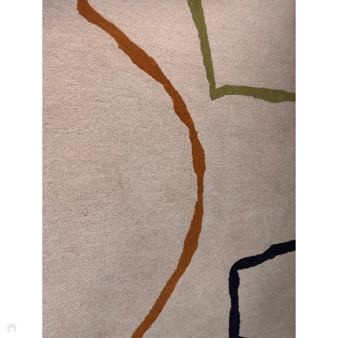 Reef RF22 Linear Modern Geometric Hand-Woven Wool Beige/Multicolour Rug-Asiatic Carpets-Rug Love - The Most Loved Rug Store