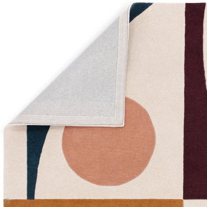 Reef RF23 Connect Modern Geometric Hand-Woven Wool Ivory/Plum/Blush/Ochre/Teal/Multicolour Rug-Asiatic Carpets-Rug Love - The Most Loved Rug Store