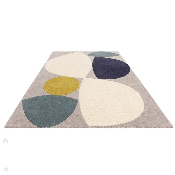Reef RF25 Mid Century Modern Geometric Hand-Woven Wool Teal/Multi Rug-Asiatic Carpets-Rug Love - The Most Loved Rug Store