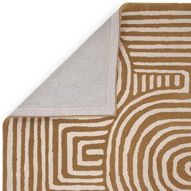 Reef RF28 Curve Modern Geometric Hand-Woven Wool Ochre Yellow/Cream Rug-Asiatic Carpets-Rug Love - The Most Loved Rug Store