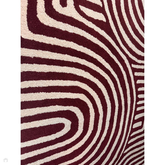 Reef RF29 Curve Modern Geometric Hand-Woven Wool Plum/Cream Rug-Asiatic Carpets-Rug Love - The Most Loved Rug Store