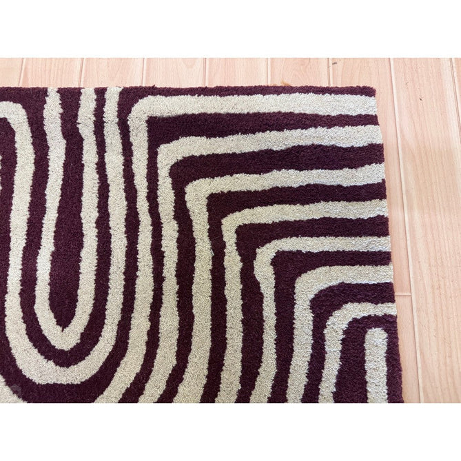 Reef RF29 Curve Modern Geometric Hand-Woven Wool Plum/Cream Rug-Asiatic Carpets-Rug Love - The Most Loved Rug Store