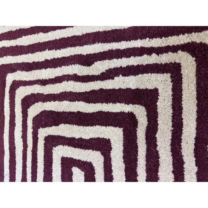 Reef RF29 Curve Modern Geometric Hand-Woven Wool Plum/Cream Rug-Asiatic Carpets-Rug Love - The Most Loved Rug Store