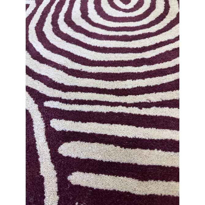 Reef RF29 Curve Modern Geometric Hand-Woven Wool Plum/Cream Rug-Asiatic Carpets-Rug Love - The Most Loved Rug Store