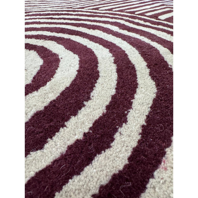 Reef RF29 Curve Modern Geometric Hand-Woven Wool Plum/Cream Rug-Asiatic Carpets-Rug Love - The Most Loved Rug Store