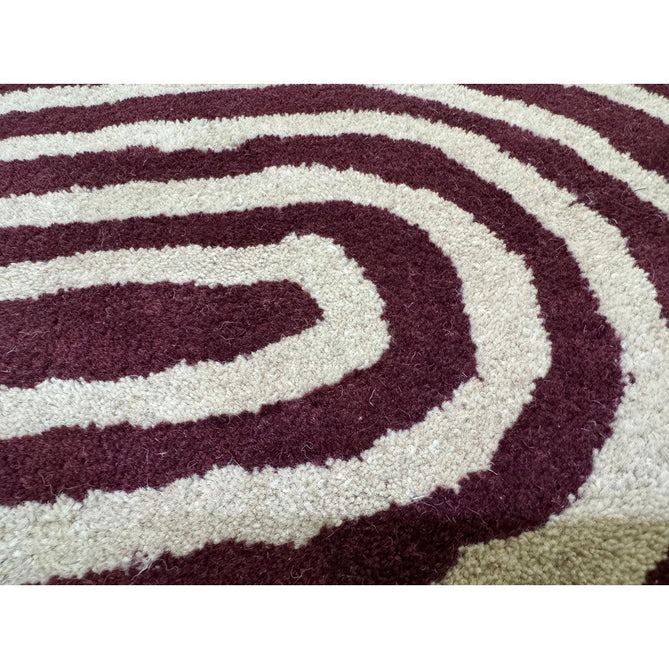 Reef RF29 Curve Modern Geometric Hand-Woven Wool Plum/Cream Rug-Asiatic Carpets-Rug Love - The Most Loved Rug Store
