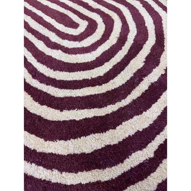 Reef RF29 Curve Modern Geometric Hand-Woven Wool Plum/Cream Rug-Asiatic Carpets-Rug Love - The Most Loved Rug Store