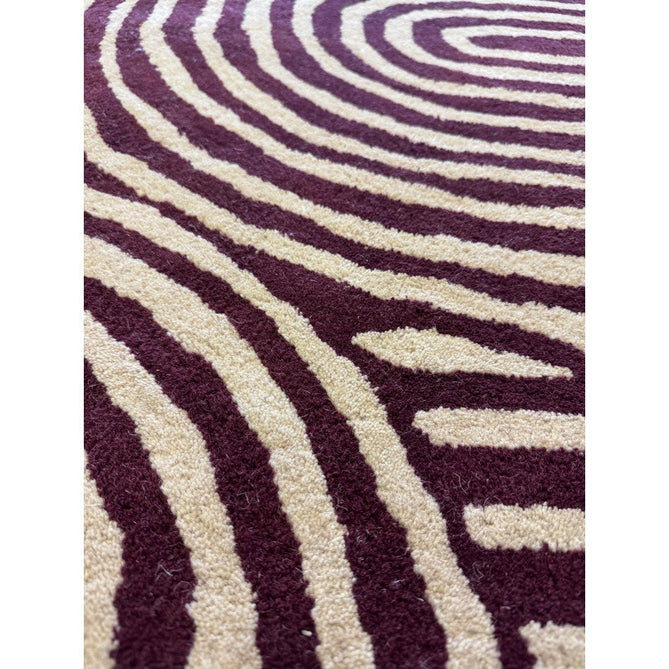 Reef RF29 Curve Modern Geometric Hand-Woven Wool Plum/Cream Rug-Asiatic Carpets-Rug Love - The Most Loved Rug Store