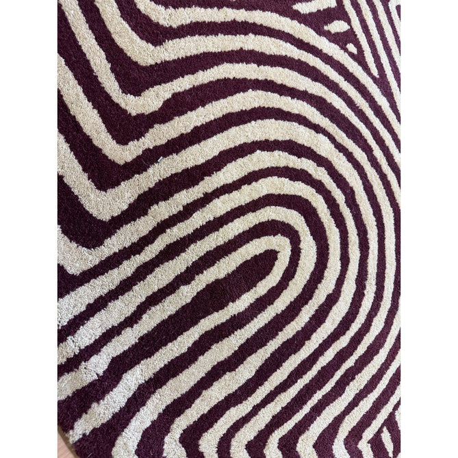 Reef RF29 Curve Modern Geometric Hand-Woven Wool Plum/Cream Rug-Asiatic Carpets-Rug Love - The Most Loved Rug Store