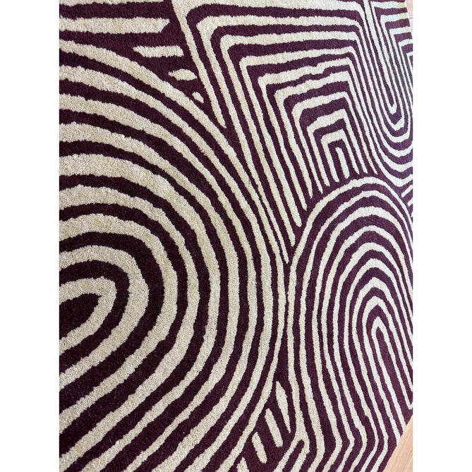 Reef RF29 Curve Modern Geometric Hand-Woven Wool Plum/Cream Rug-Asiatic Carpets-Rug Love - The Most Loved Rug Store